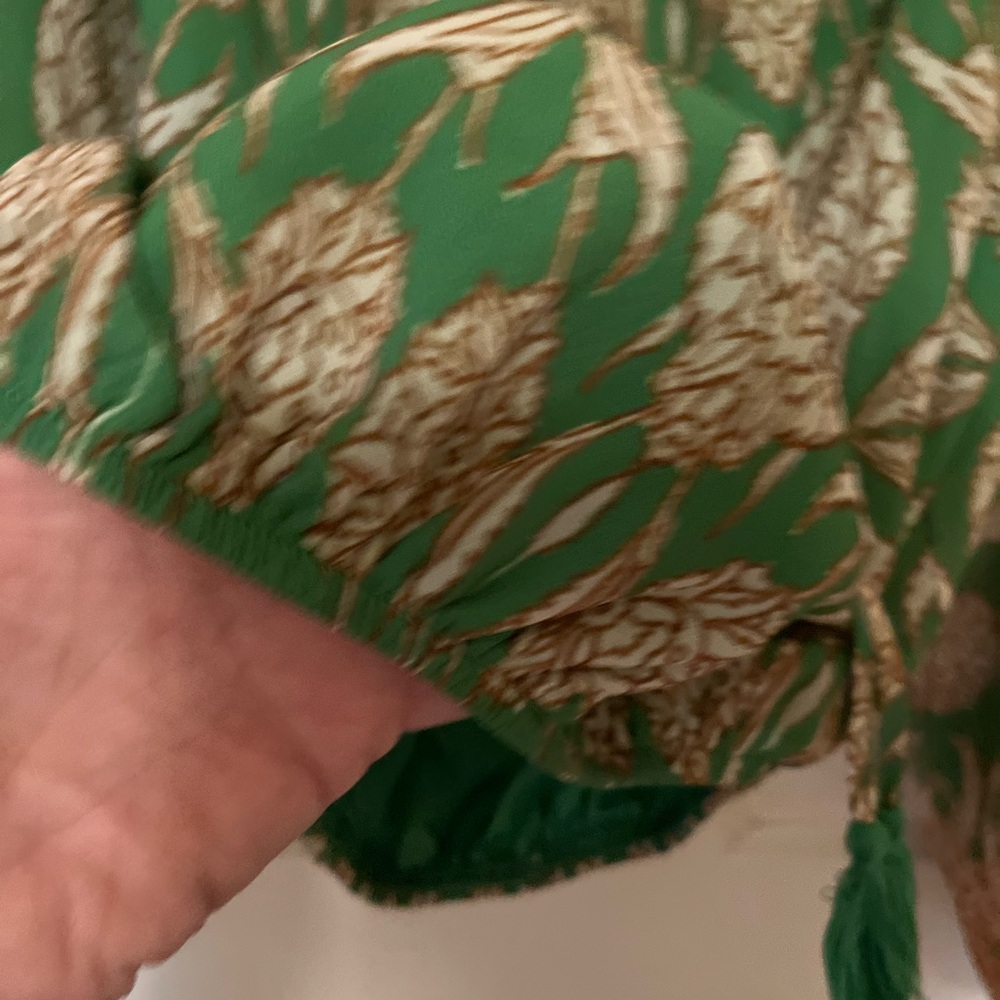 Green Patterned Women's Top - Picture 6 of 7